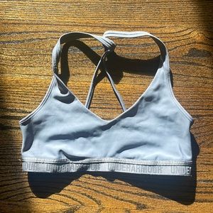 Under armour sports bra size small grey